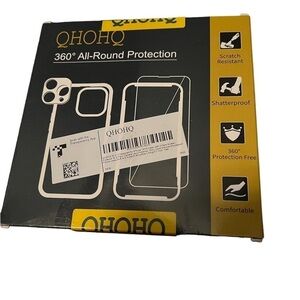 QHOQH 360 ALL ROUND PROTECTION (5-1) for 13/14 IPHONE TEAL NEW IN BOX 6.1 INCH